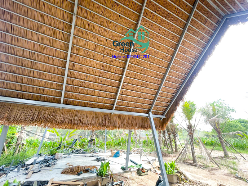 kết cấu chòi mái lá