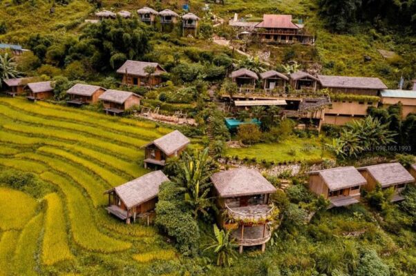 Mái rơm nhân tạo tại Resort ở Sapa