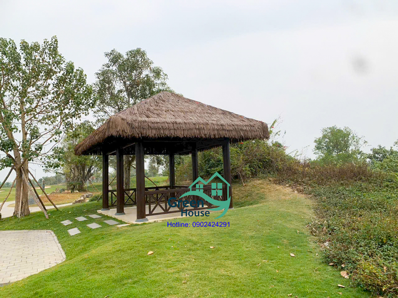 mái tứ diện lợp tranh