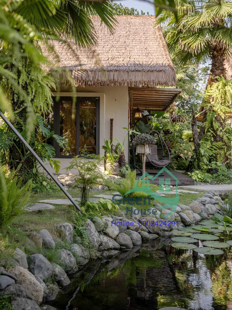 bungalow lợp mái tranh