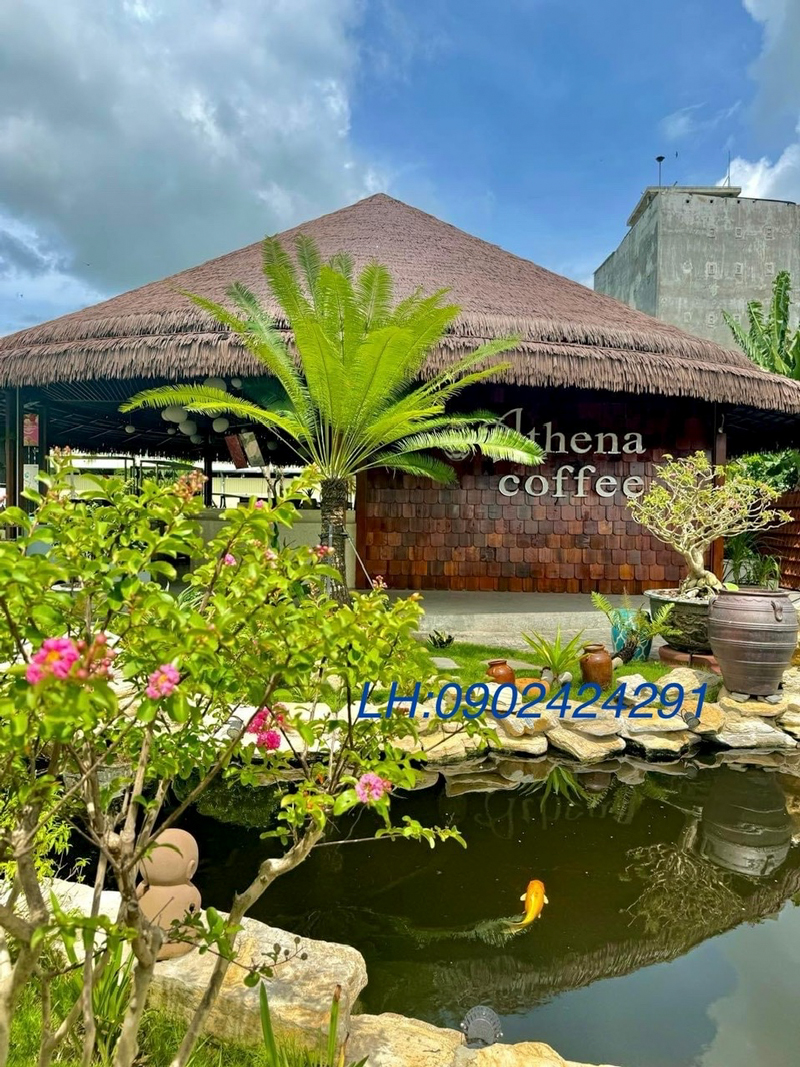 chi tiết quầy bar mái tranh