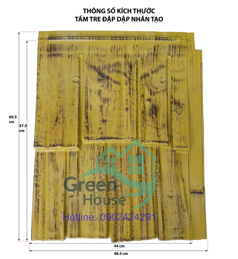 tấm tre dập nhựa