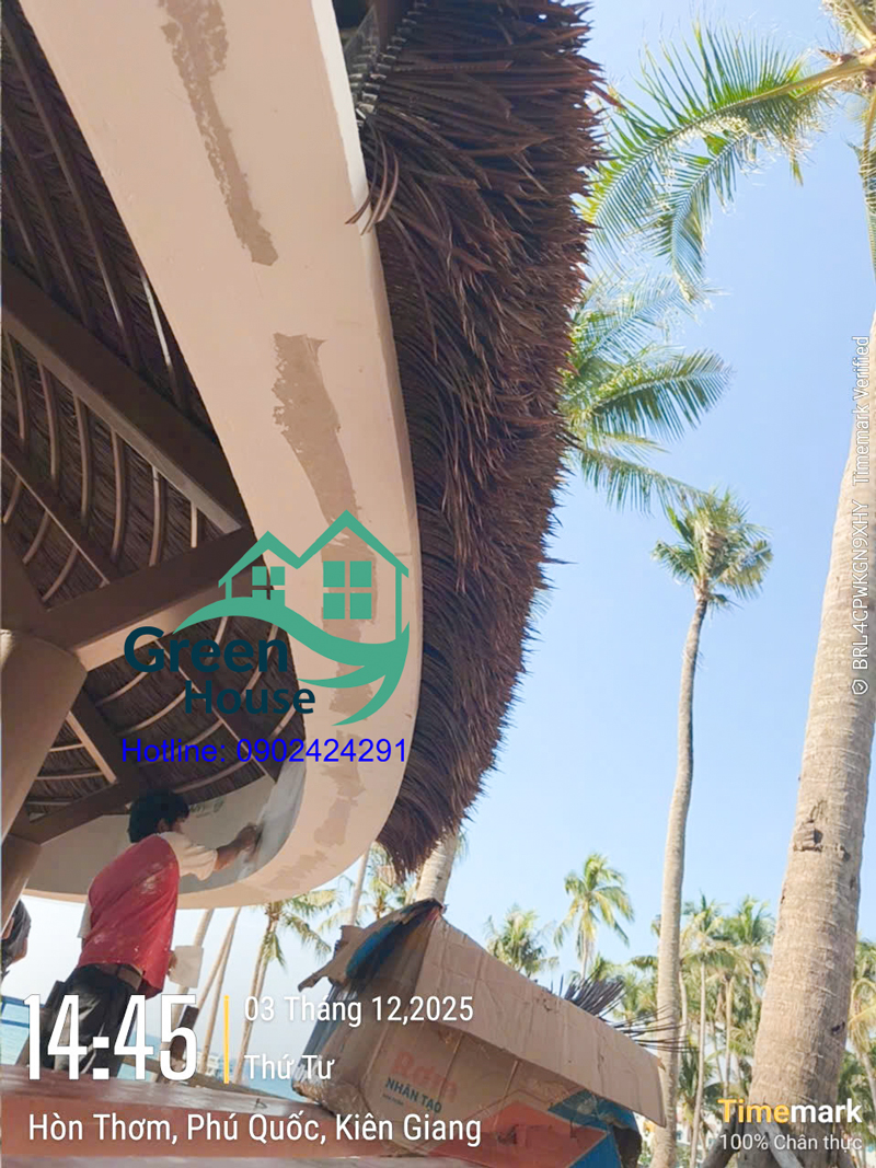 chi tiết thi công diềm mái